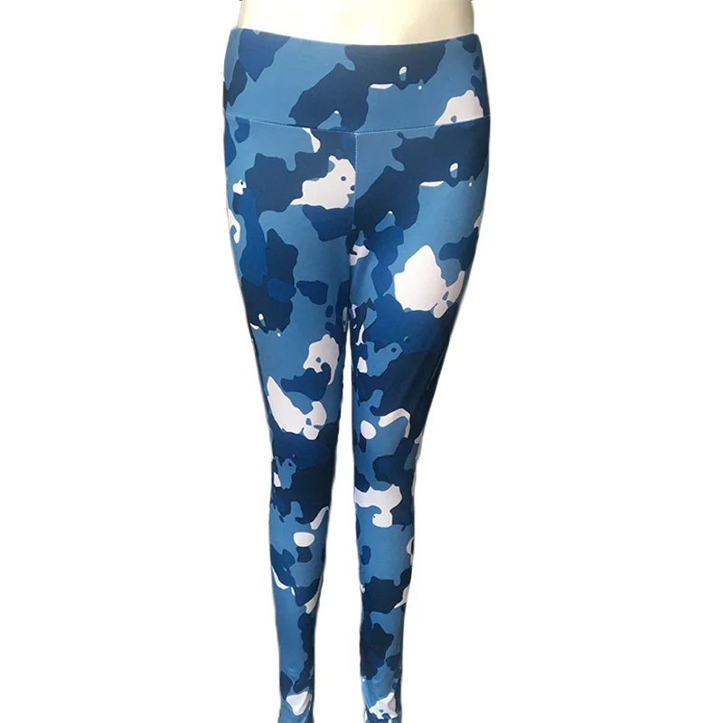 Weljuber Womens Fitness Yoga Pants 2018 Prints Camo Push Up Hips Leggings Sexy High Elastic Skinny Workout Trousers | Спорт и