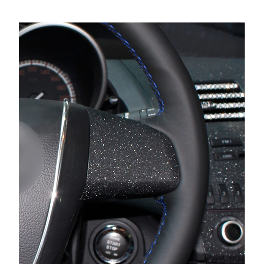 Hand-stitched Black PU Artificial Leather Car Steering Wheel Cover for Mazda 3 Axela 2008-2013 CX-7 CX7 2010-2016 5 | Автомобили и