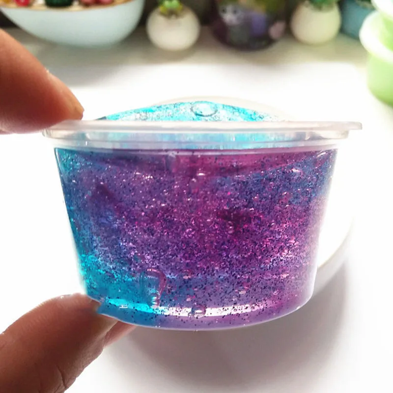 

Diy slim star color dazzling crystal mud decompression vent mud stamp mud stick hands