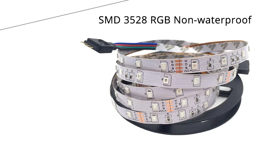 Высокая яркость 5 м RGB& одноцветная Светодиодная лента светильник SMD 2835 3528 DC 12 В 60 Светодиодный s/M гибкая лента водонепроницаемая лента декоративная светодиодный светильник s