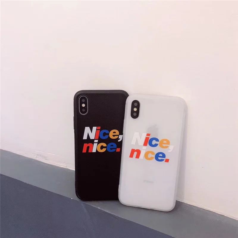 IMIDO милый чехол для телефона с буквами iphone 6 из ТПУ силиконовый 6S 7 8 Plus X модный