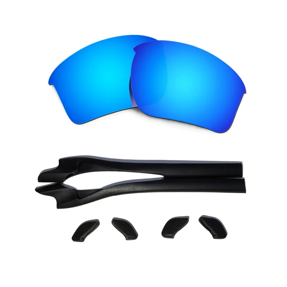 HKUCO для Oakley полукуртка 2 0 XL синие поляризованные Сменные линзы и черные резиновые