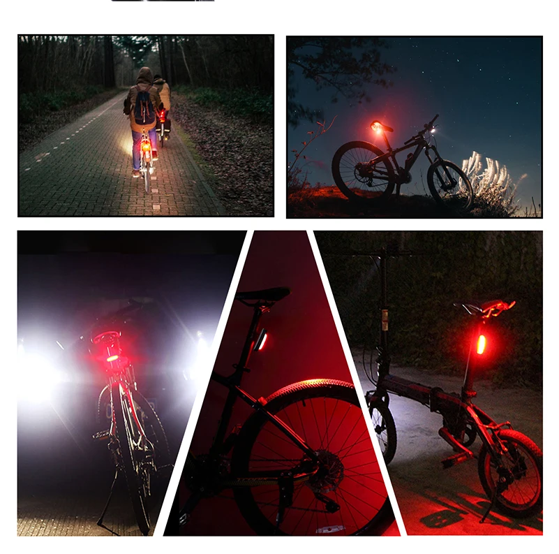 West biking велосипедные фары 360 градусов вращающийся 180 люмен задний фонарь для велосипеда задний фонарь Usb фонарь для горного велосипеда велосипедный фонарь