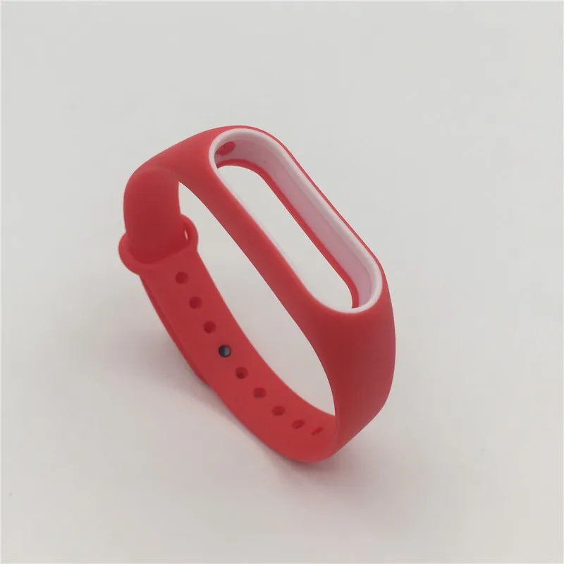 Силиконовый браслет для Xiaomi mi band 2 mi band 2 браслеты на ремешке двухцветные сменные браслеты для оригинальной mi band 2