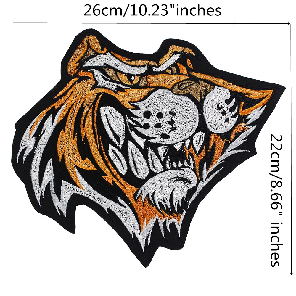 Аппликация с вышивкой головы тигра 5 шт.|Заплатки| |