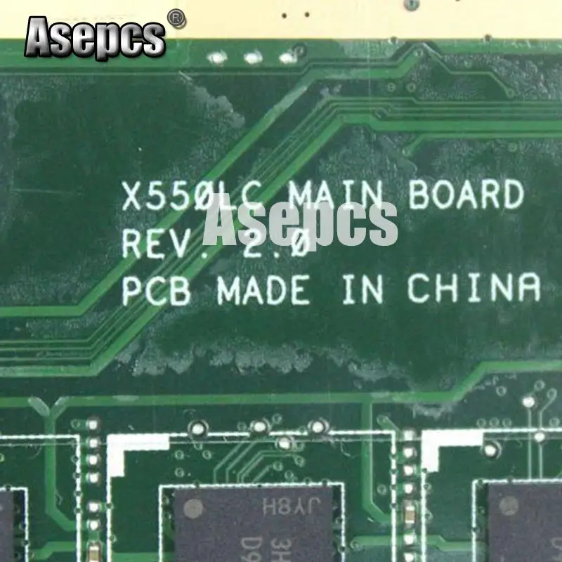 Asepcs X550LC материнская плата для ноутбука For Asus X550LD A550L Y581L W518L X550LN тест оригинальная
