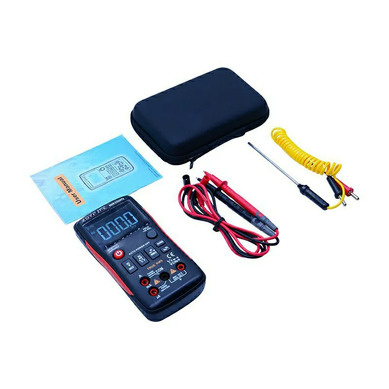 ZT-XWithCase ZOYI ZT-X цифровой мультиметр ac dc Вольтметр true rms автоматический Диапазон мультиметр с NCV Удержание данных ЖК-дисплей подсветка - Цвет: ZT-XWithCase
