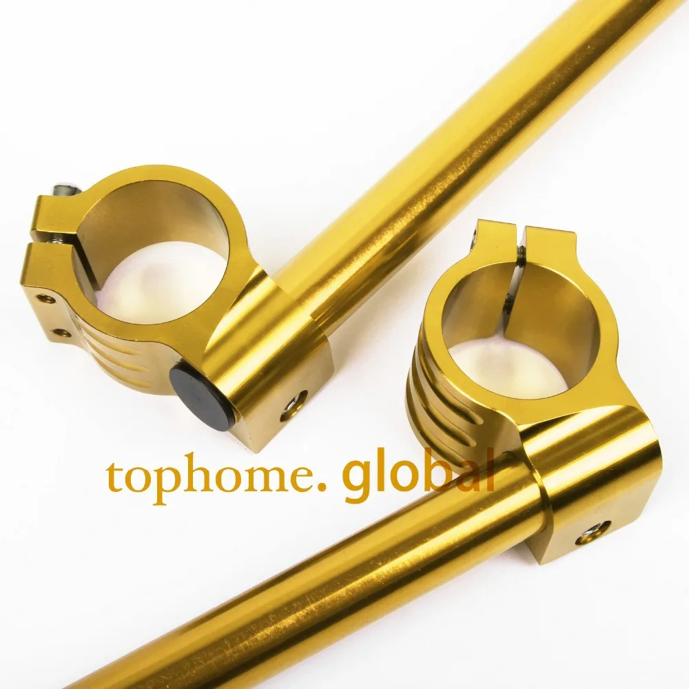 

48mm Gold Color Regular Normal CNC Motorcycle Accessories Universal Clip Ons Fork Handle Bars handlebars