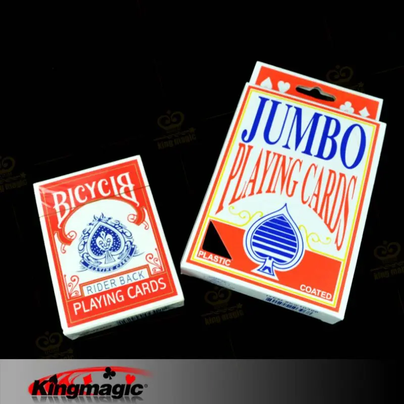 Kingmagic Jumbo deck(12.7x9CM) magic poker playing cards props | Игрушки и хобби