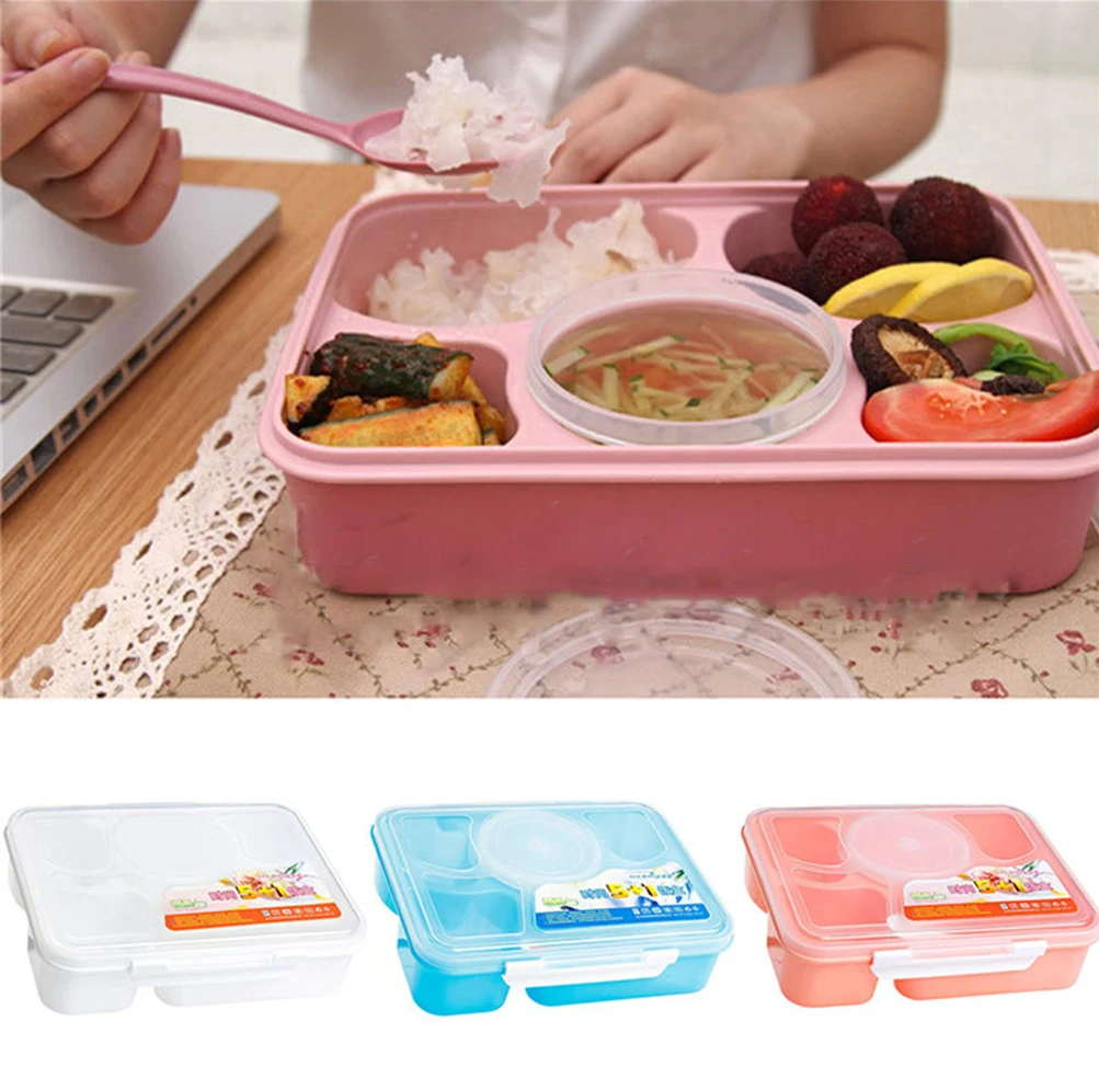 Doatry 1170 мл печь Bento Коробки для обедов с ложкой большой Ёмкость Bento Еда контейнер для хранения обеда Наборы посуды комплект