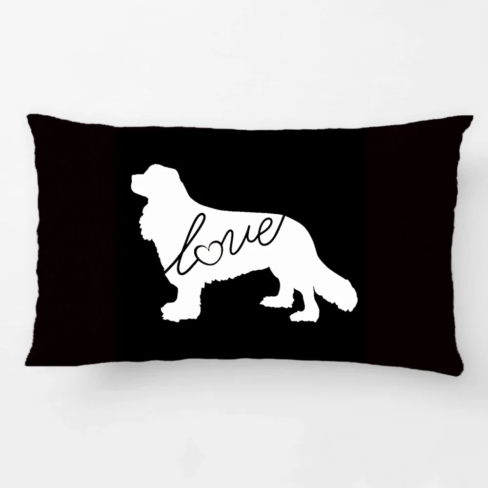 Чехол для подушки кавалер Кинг чарльз спаниель декоративный чехол