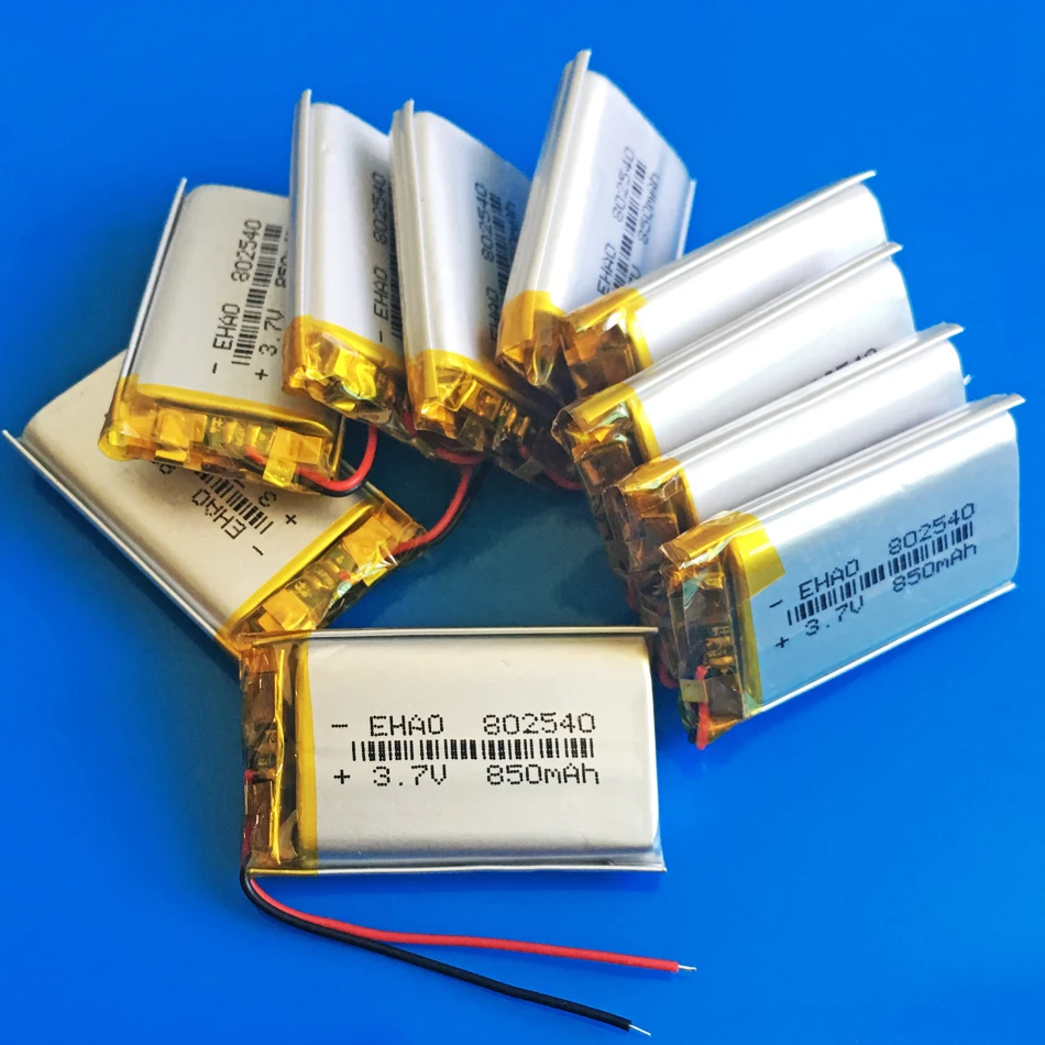 802540 3 7 V 850mAh литий-полимерный аккумулятор оптовая продажа сертификация качества CE