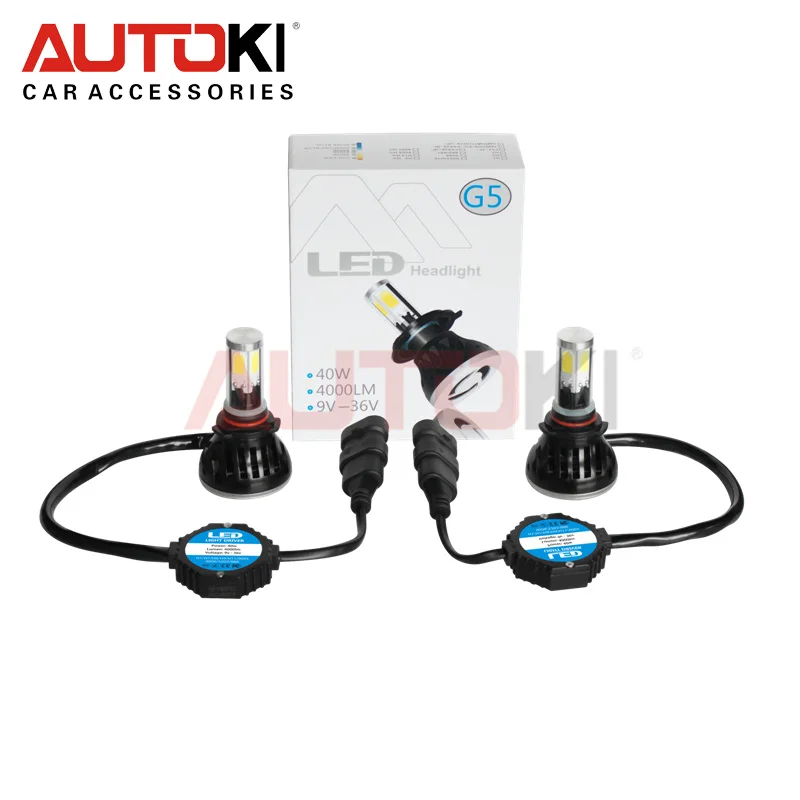 Autoki супер яркий G5 80 Вт 8000LM 9006/HB4 H4 H7 H11 9005 Автомобильные светодиодные фары