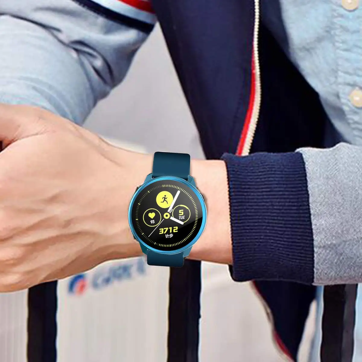 Защитный чехол для экрана для samsung Galaxy watch active 2 44 мм 40 мм мягкий Универсальный чехол из ТПУ бампер для часов Active2 аксессуары 44