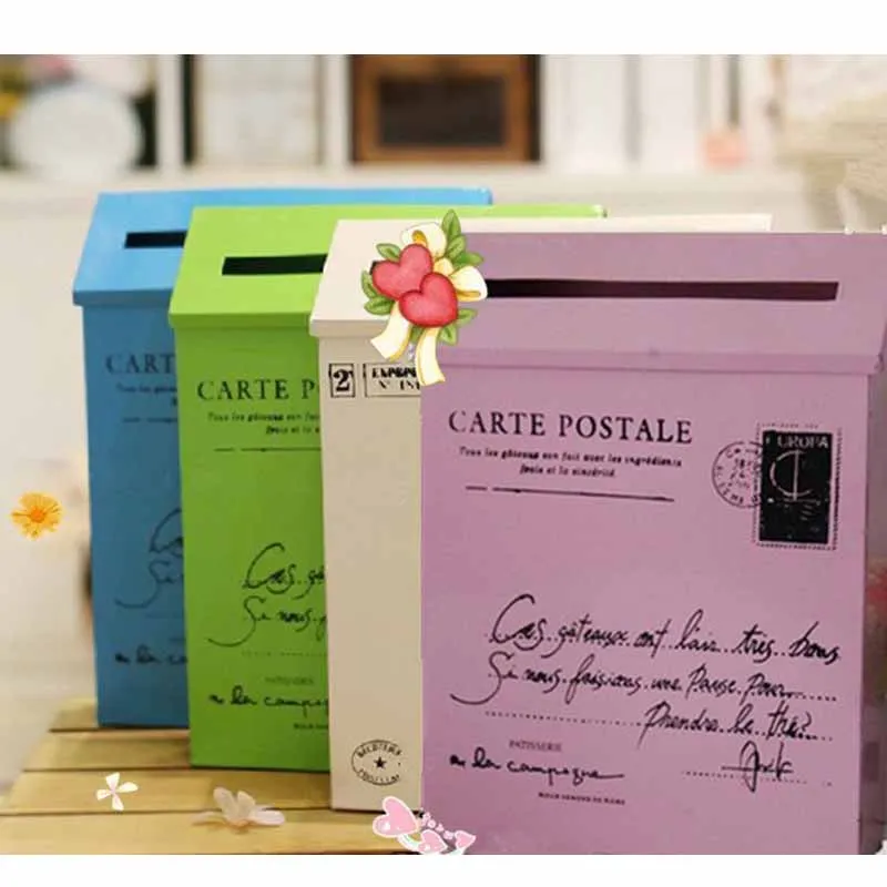 Винтажный роскошный Железный почтовый ящик ведро жестяная газета письмо