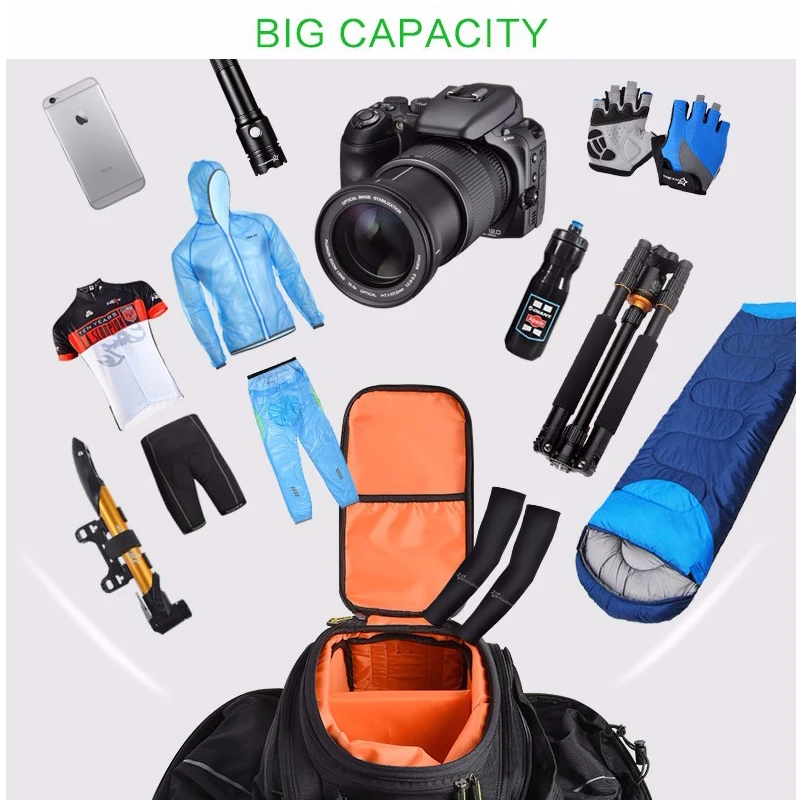 ROCKBROS велосипедная сумка для сиденья задний рюкзак багажник MTB большой объем