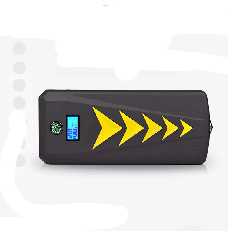 EU Plug HCOOL автомобильный пусковой стартер аварийный комплект 24000mAh 1000A пиковый Многофункциональный быстрый заряд внешний аккумулятор Двойной USB порт зарядки фонарик - Цвет: EU Plug