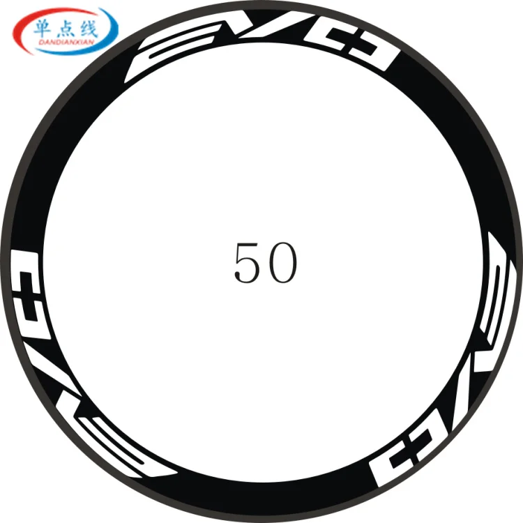 For 50mm wheel 12 pics/2 колеса/Набор дорожный велосипед 700c наклейки на колеса гоночные обода колеса декоративные наклейки на колеса велосипеда - Цвет: For 50mm wheel