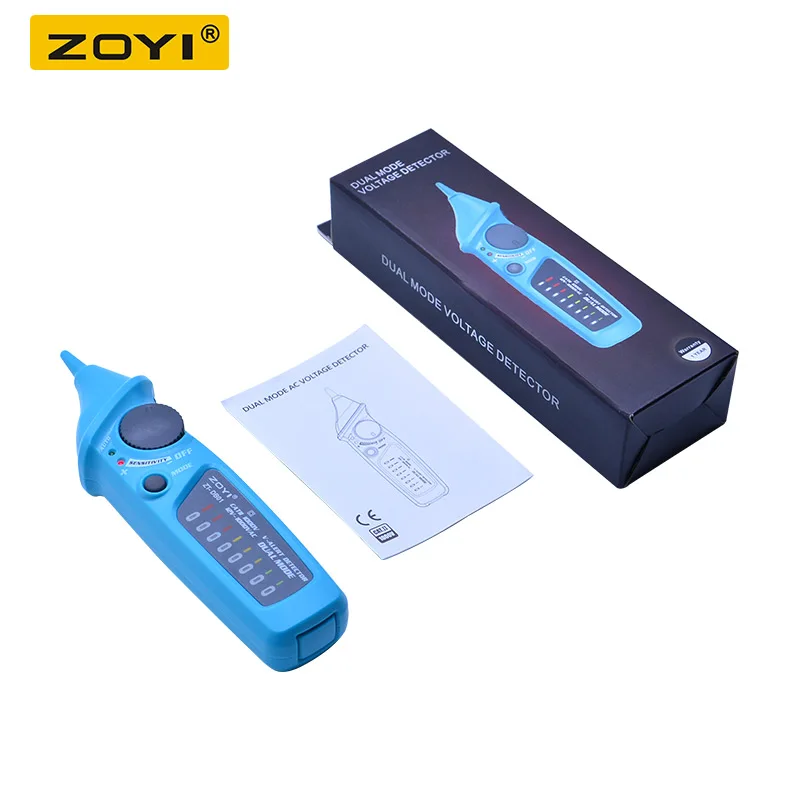 

ZOYI ZT-DB01 AC voltage detector pen 12-1000V/48-1000V voltage tester pen Neutral wire/Live wire test+sound light alarm