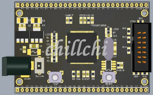 TMS320F2808 minimum system board / core (KIT Parts) | Электронные компоненты и принадлежности