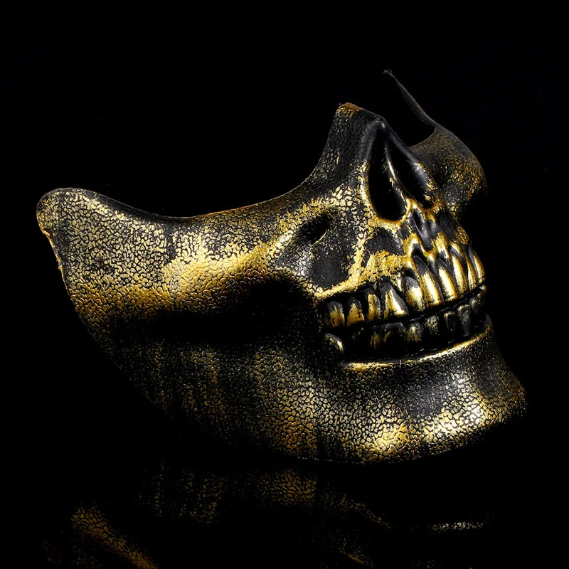 H&ampD Hot! Sliver Skull Half Face CS Military Skeleton Warrior 3 Generations Masquerade Mask | Дом и сад
