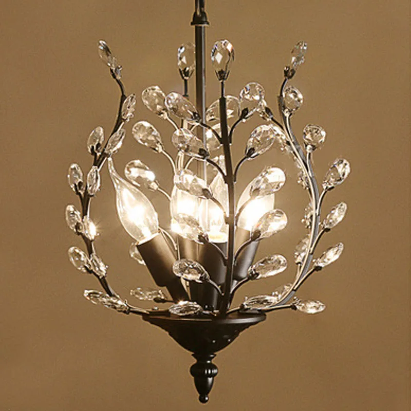 Американский винтажный роскошный светодиодный хрустальный светильник люстра