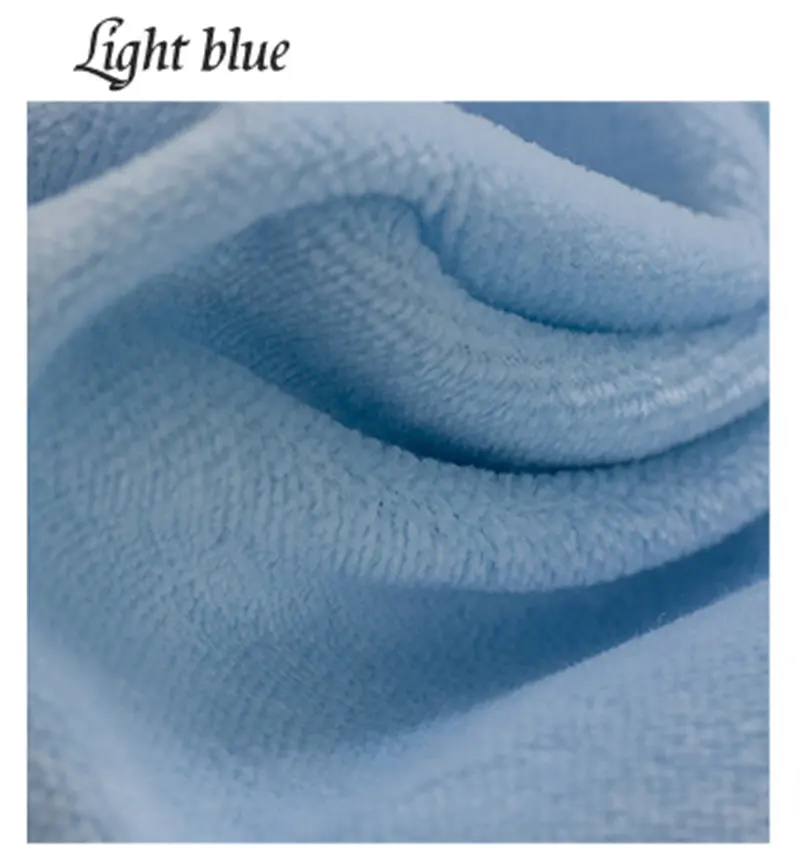 Light blue 1,50(ширина)* 0,5 м мягкая хлопковая бархатная трикотажная ткань на полметра для Лоскутной Ткани Ткань для постельного белья спортивная одежда украшение дома - Цвет: Light blue