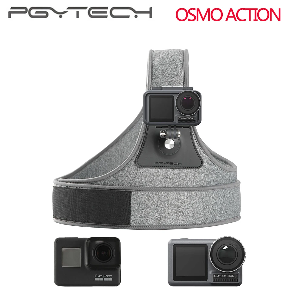 Нагрудный ремень для экшн камеры PGYTECH OSMO Dji Osmo Pocket Gopro Hero 7 6 Insta360 Sjcam аксессуары