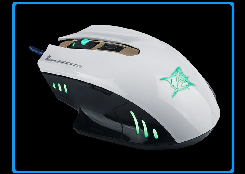 Белый M7186D игровая мышь Эрго красочные блики Интернет-кафе игровая мышь высокого класса игровая IC - Цвет: Белый