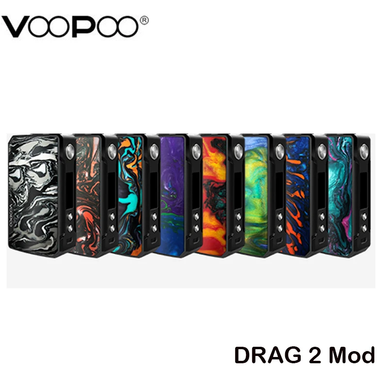 Оригинальный боксмод VOOPOO Drag 2 вейп 177 Вт с поддержкой RDA/RTA/RDTA Tank электронная