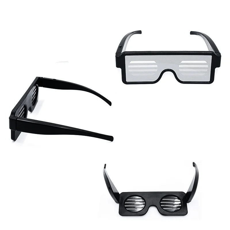 2018 Новые светодиодные люминесцентные креативные Модные ночные светящиеся очки