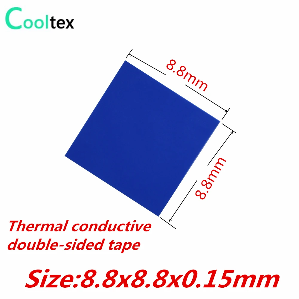 100 шт. термопроводящие двусторонние клейкие ленты 8 8x8 8x0 15 мм|tape for heatsink|thermal