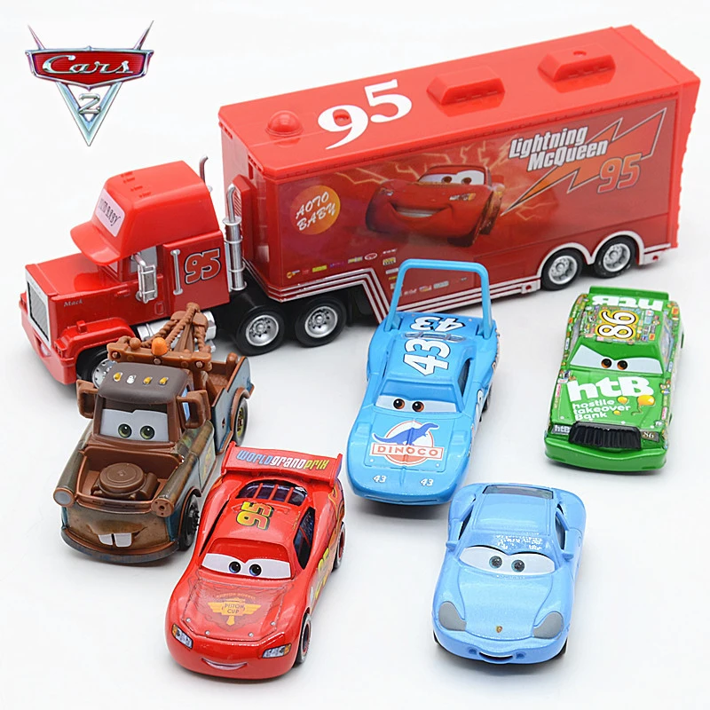 Disney машинок пиксара и с рисунками из мультфильма Тачки 2 металлические Молнии