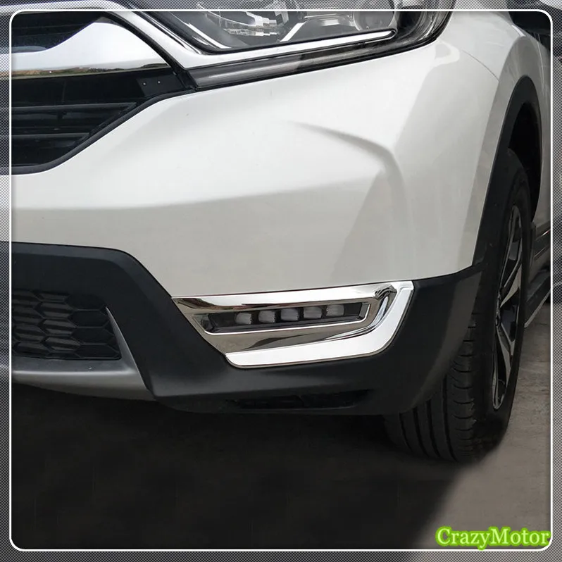 Для Honda CR V 2017 2020 Хромированная передняя противотуманная фара рамка декоративная