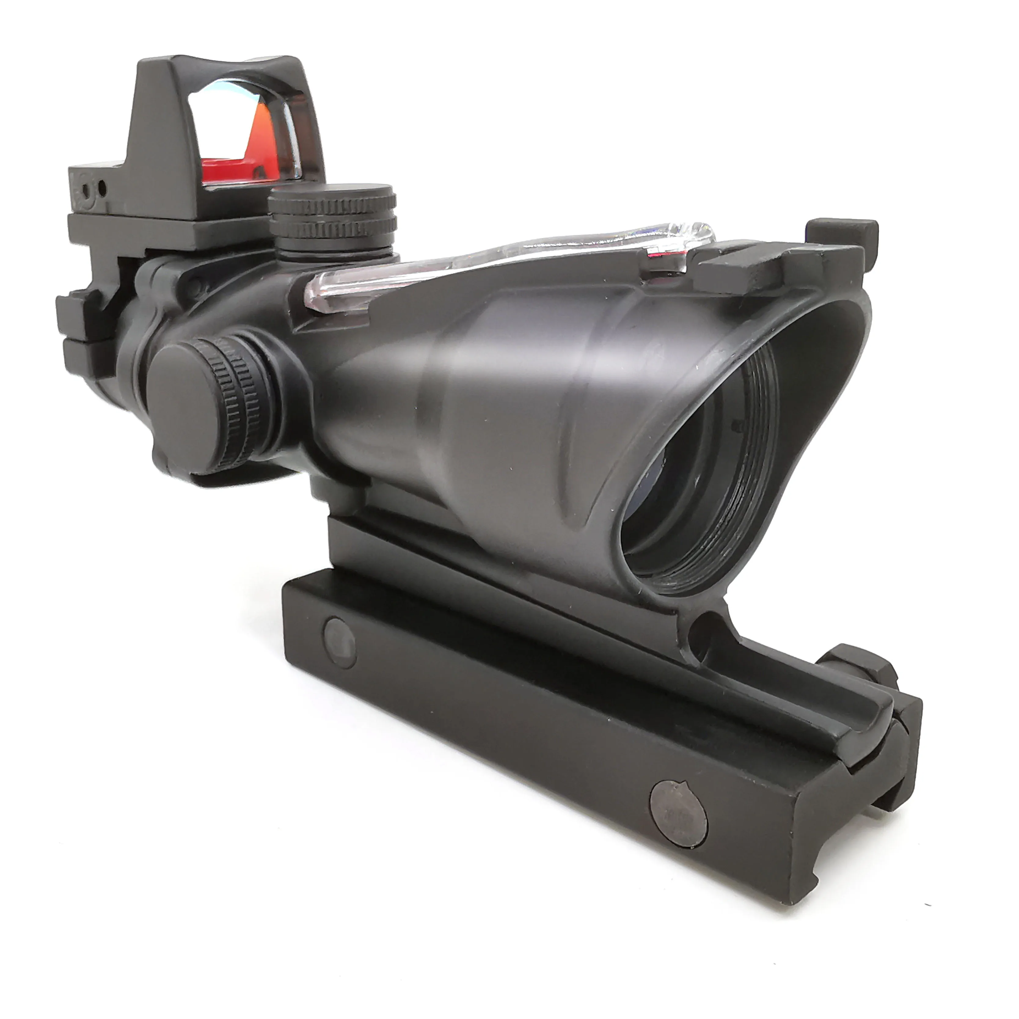 Тактический Прицел ACOG 4X32 область Cahevron сетка волокно зеленый красный с подсветкой