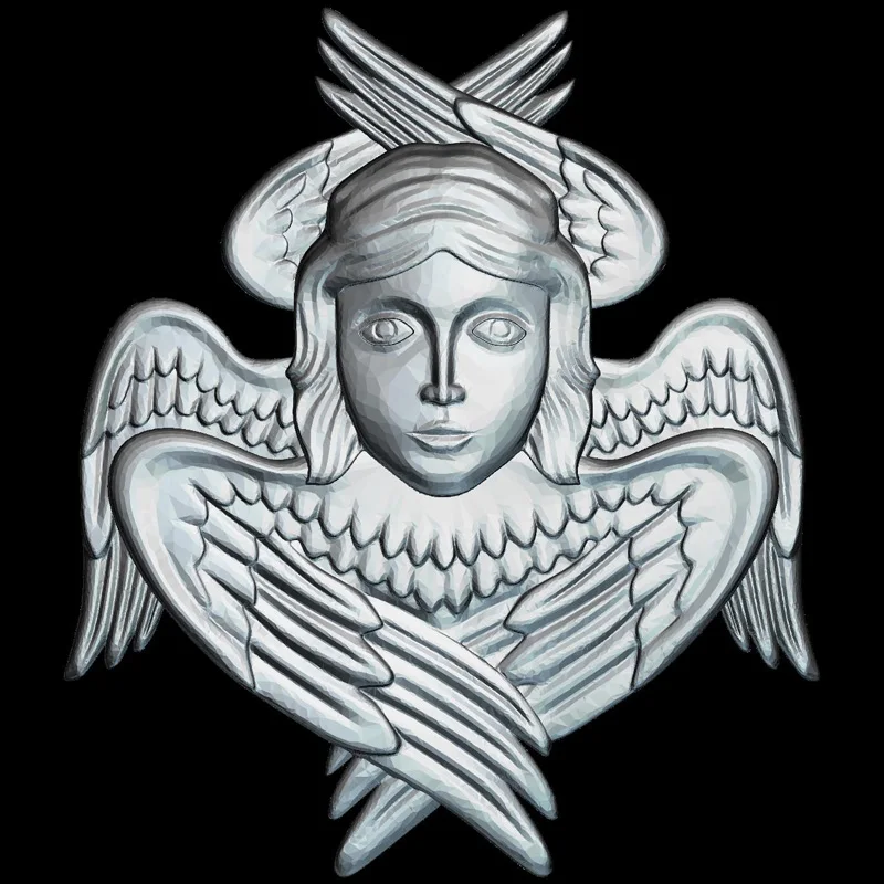 Высококачественная новая 3D модель для ангелов с ЧПУ Серафим резная фигура