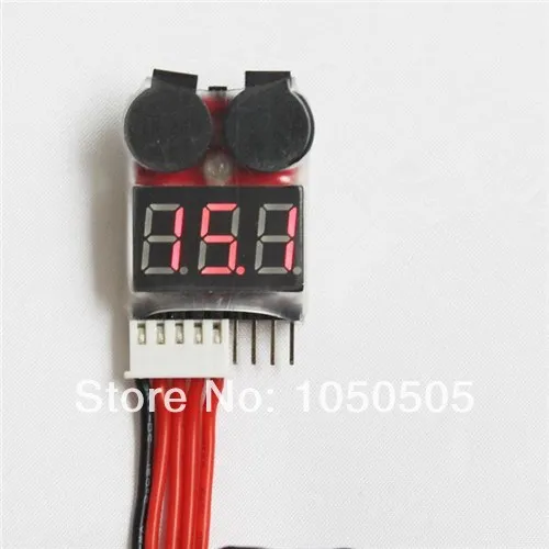 

Low price! (3 PCS/LOT) 2in1 Indicator 1-8s RC Lipo Battery voltage Tester low voltage Buzzer Alarm Free shipping