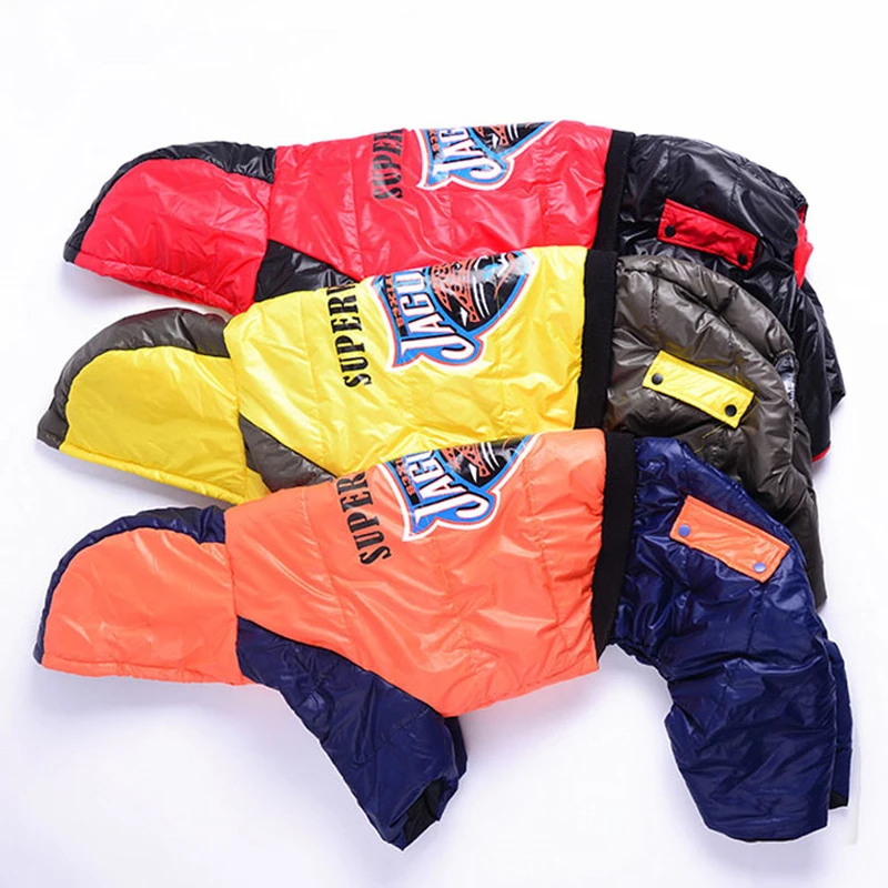 Водонепроницаемая зимняя куртка для средних и больших собак зимний комбинезон