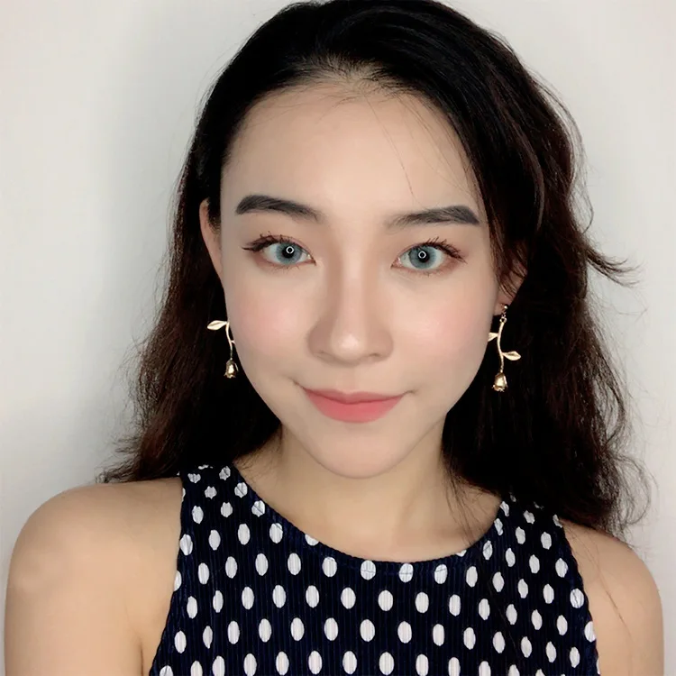 Серьги в Корейском стиле женские изысканные серьги ретро с длинными листьями и