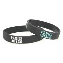 1 шт. горячая Распродажа браслет с черным принтом Panic! at the Disco