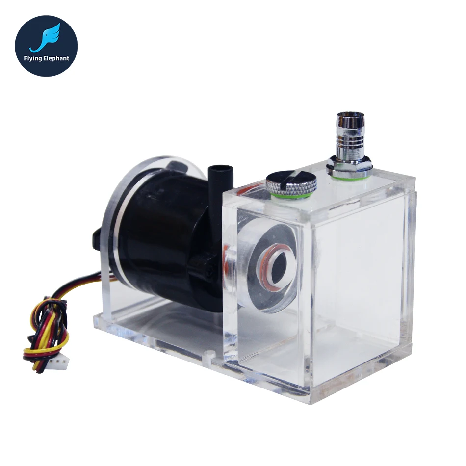 12 В в DC водяного охлаждения насос + резервуар Вт для воды м 1 4 погружной фонтан