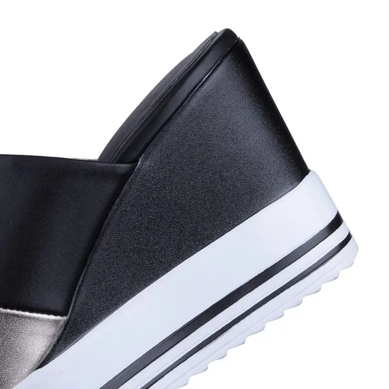 Сандалии женские из натуральной кожи на платформе размеры 34 44|Боссоножки и