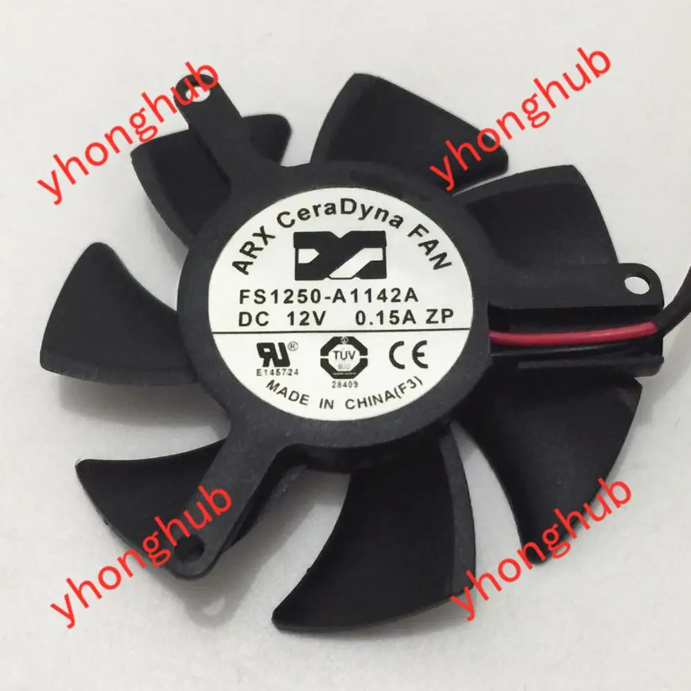 ARX FS1250-A1142A DC 12V 0.15A 2-проводной Вентилятор охлаждения сервера