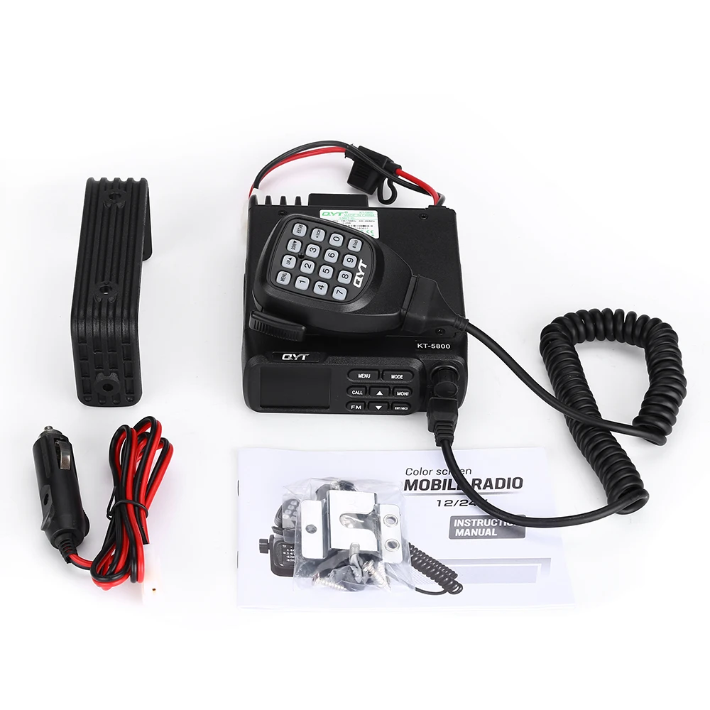 QYT KT-5800 12/24V Truck Mini Walkie Talkie Quad Display 25W Dual band UHF/VHF Car Radio 5800 Mobile |