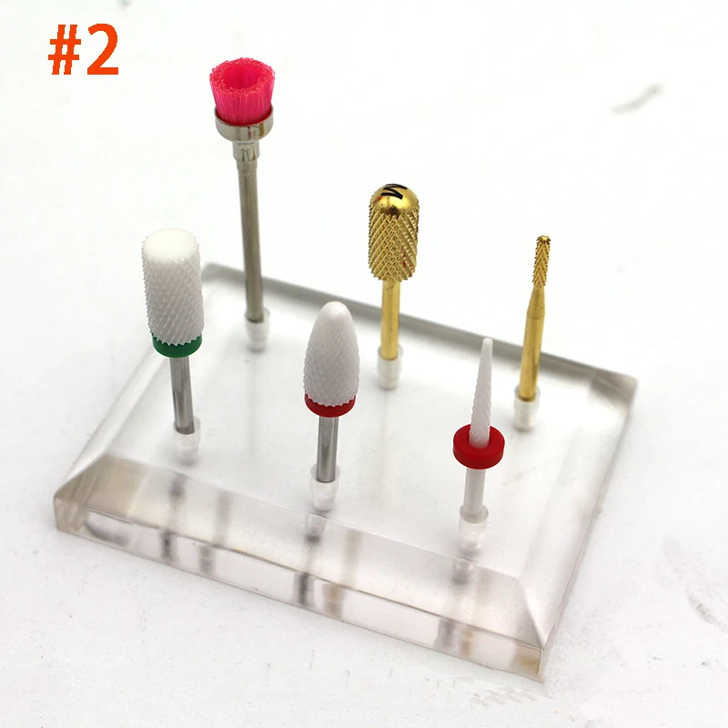 6 шт. электродрель для обработки ногтей Биты Набор шлифовальных лент набор файлов