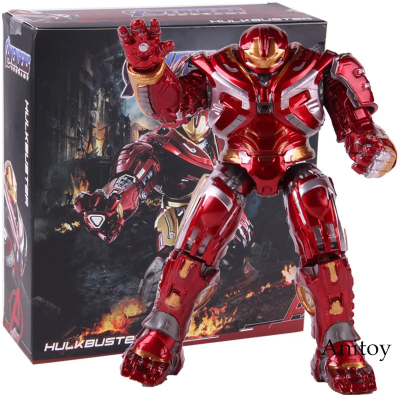 with retail box Marvel Мстители эндгейм халкбастер Mark44 ПВХ халкбастер фигурка Коллекционная модель игрушки с светодиодный светильник - Цвет: with retail box