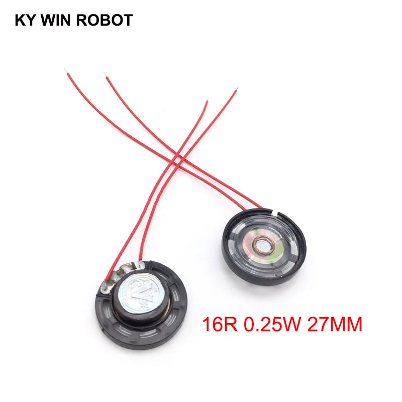 2 шт./Лот Новый ультратонкий игрушечный автомобильный гудок 16 Ом 0 25 Вт 16R Диаметр