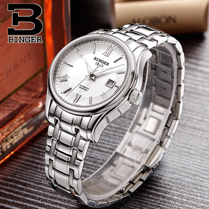 Швейцарские женские часы бингера роскошные брендовые механические наручные с
