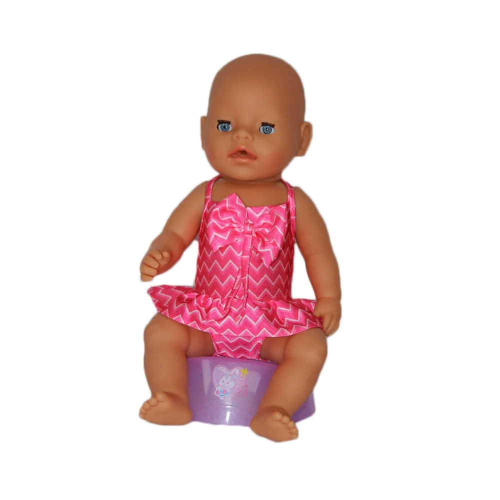 2017 New Style Pink Bikini/Swimsuit Doll Clothes Wear fit 43cm Baby Born zapf Children best Birthday Gift AX28 | Игрушки и хобби