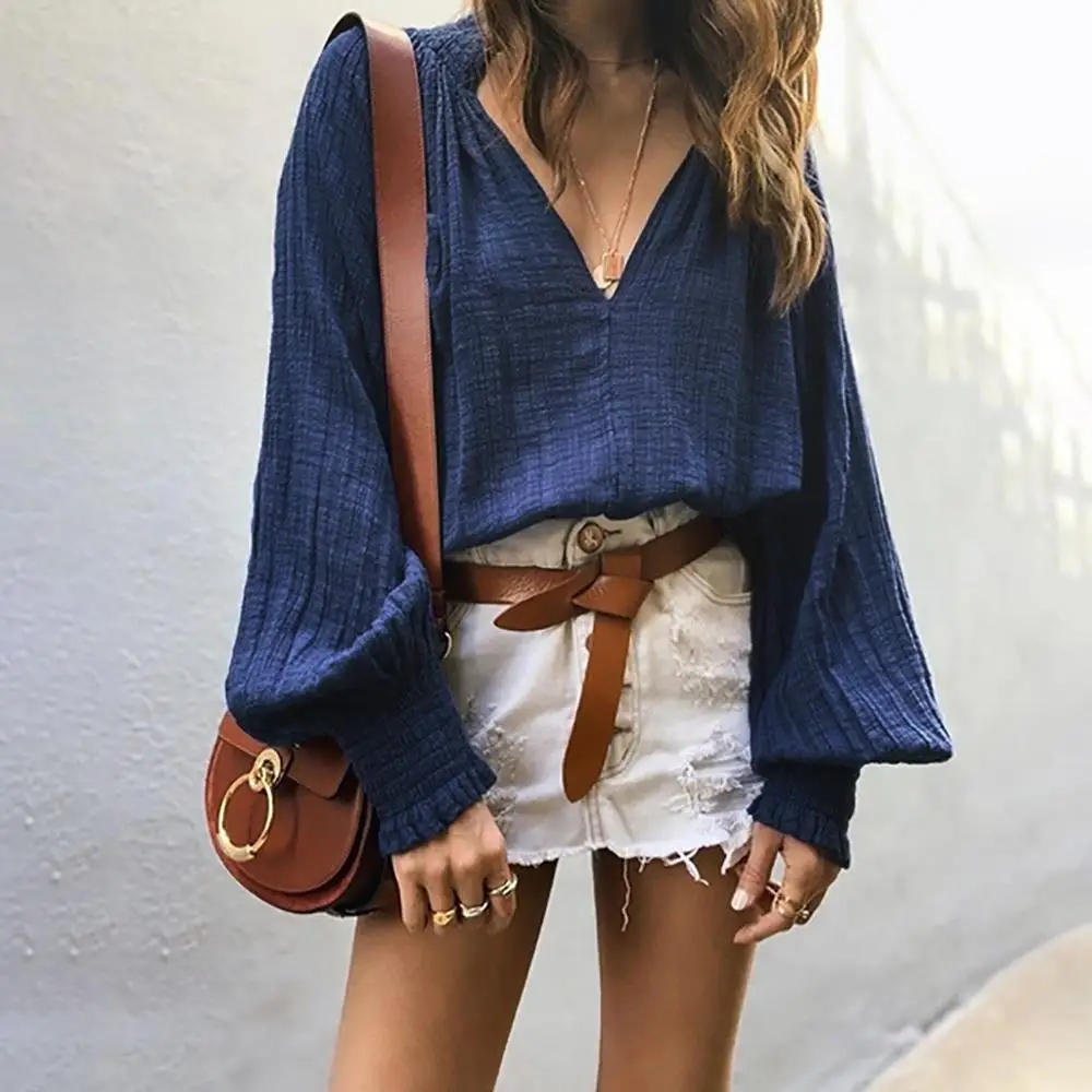 Новинка 2019 женская рубашка Повседневная модная осенняя свободная повседневная